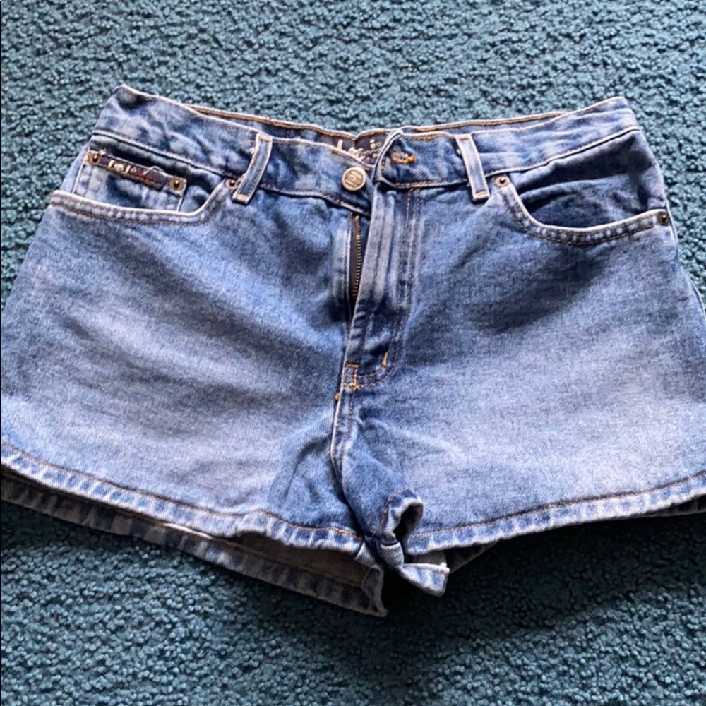 High wasted jean shorts